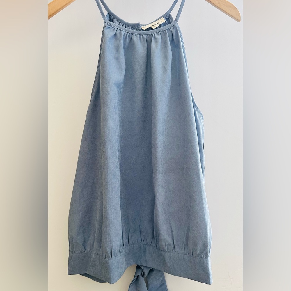 Light blue spaghetti strap tank by ee:some